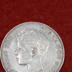 Monedas de España: MONEDA DE PLATA 5 PESETAS ALFONSO XIII AÑO 1897 ESTRELLAS VISIBLES 18 / 97 (GO) 16