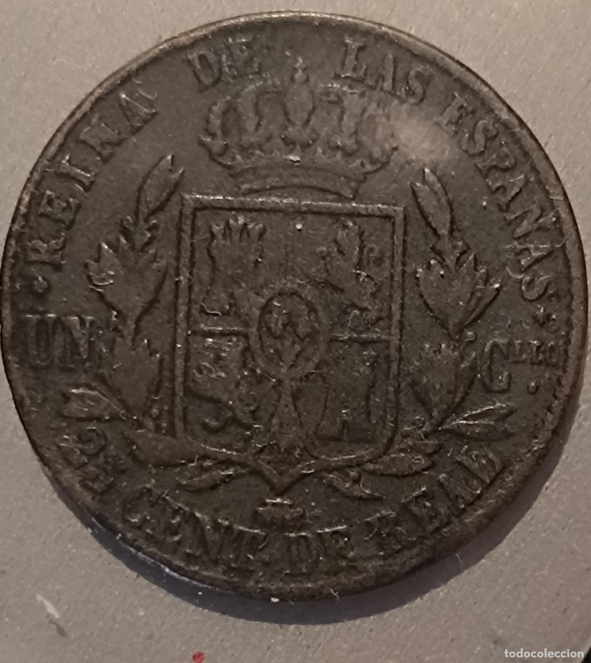 Monedas de Espa&ntilde;a: 1.860 Moneda 25 ctms. de real - Foto 2