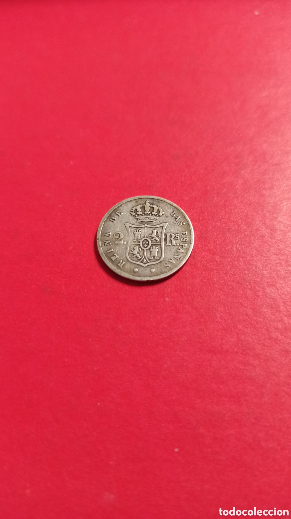 Monedas de Espa&ntilde;a: 2 reales 1863 CECA sevilla - Foto 2