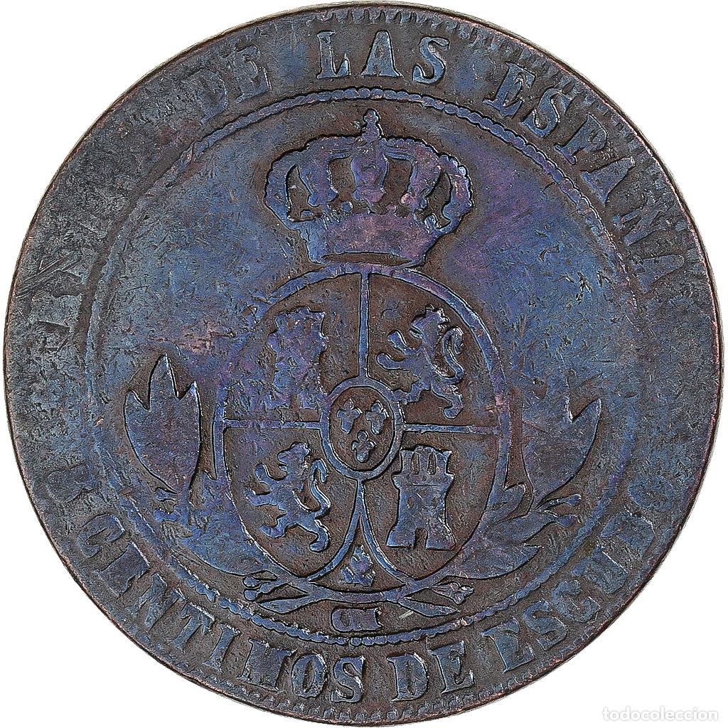 Monedas de Espa&ntilde;a: [#1333953] Moneda, Espa&ntilde;a, 5 Centimos, 1868 - Foto 2