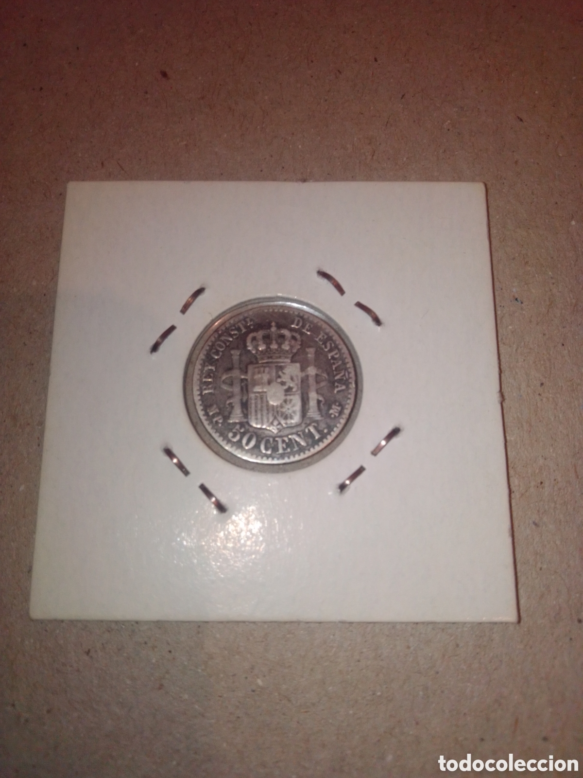 Monedas de Espa&ntilde;a: 50 c&eacute;ntimos Alfonso XIII 1889 - Foto 2