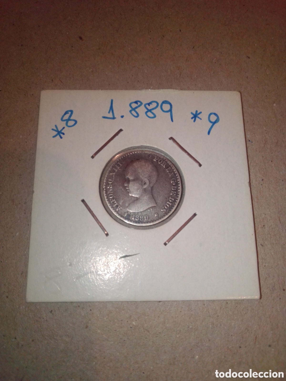 Monedas de Espa&ntilde;a: 50 c&eacute;ntimos Alfonso XIII 1889 - Foto 1