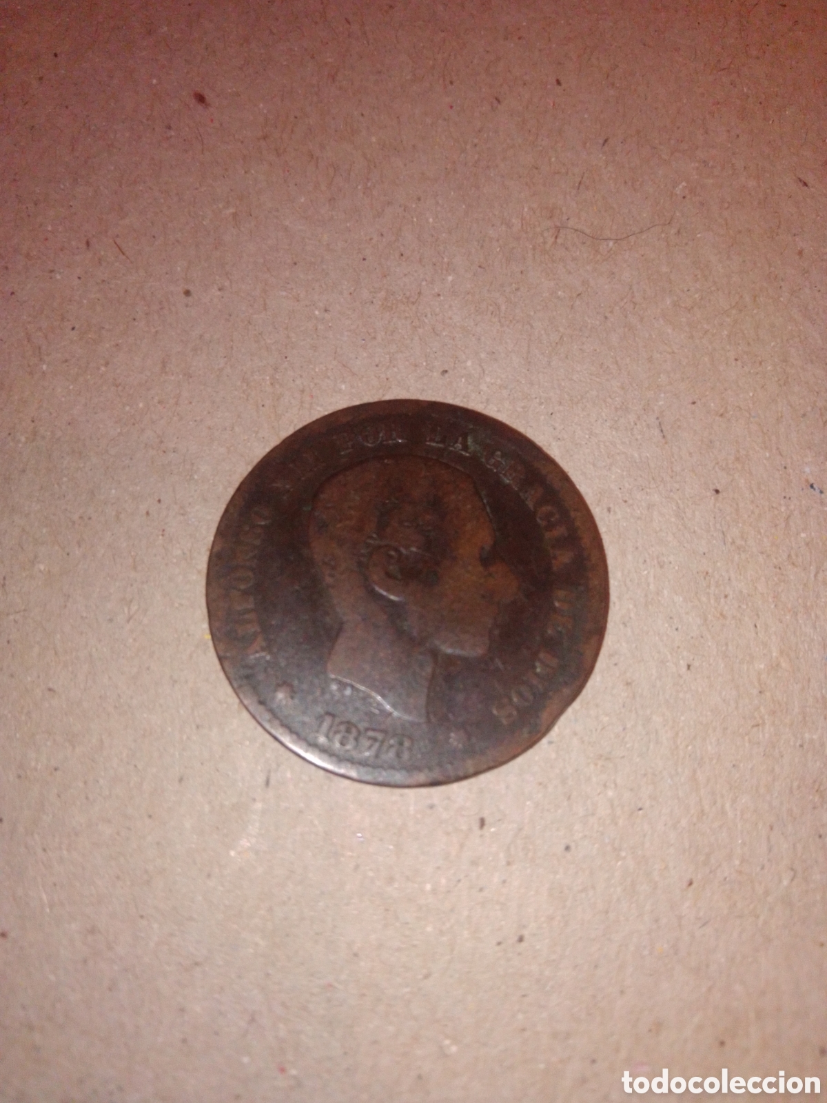 Monedas de Espa&ntilde;a: 5 c&eacute;ntimos 1878 Alfonso XII - Foto 1