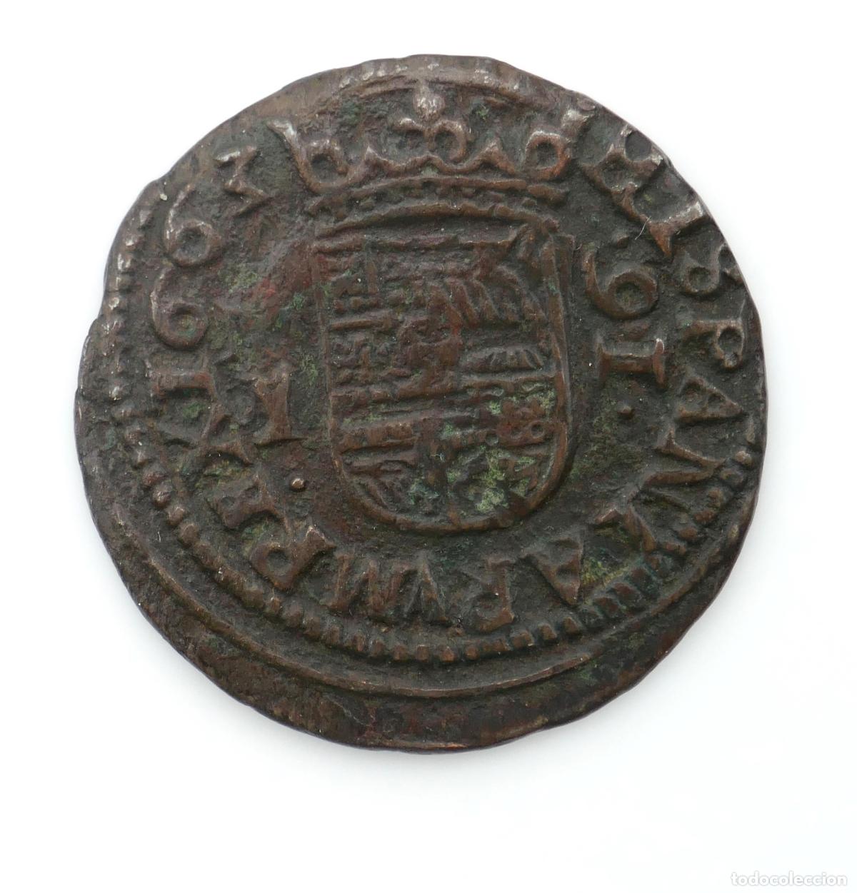 Monedas de Espa&ntilde;a: FELIPE IIII. MONEDA DE 16 MARAVED&Iacute;S CECA: MADRID. A&Ntilde;O 1663 - Foto 2