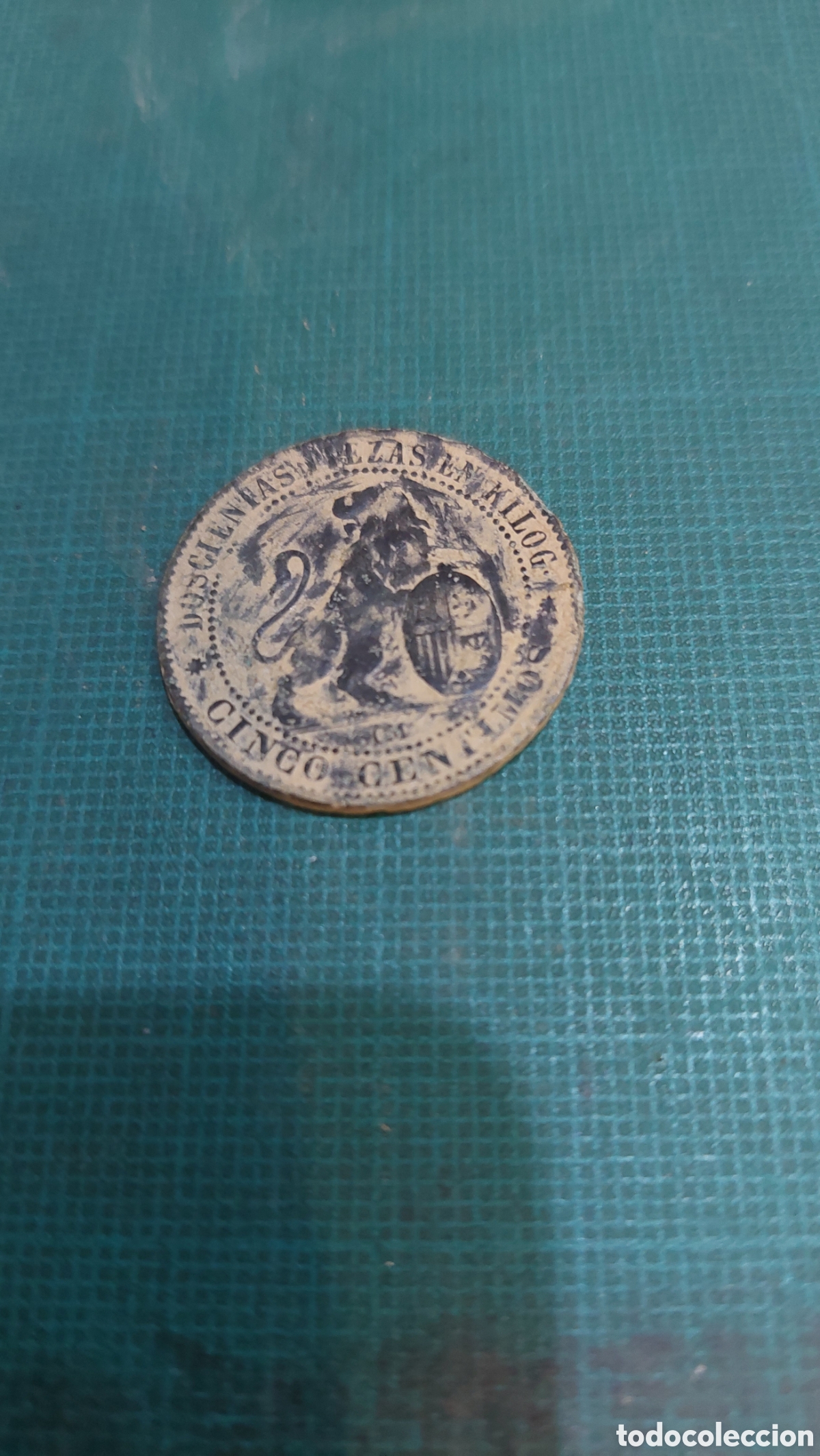 Monedas de Espa&ntilde;a: Espa&ntilde;a moneda 1870 cinco c&eacute;ntimos - Foto 1