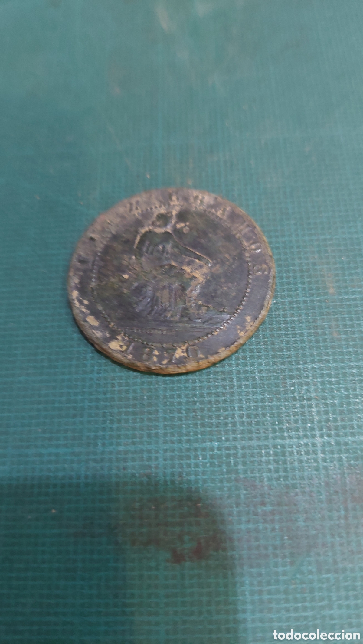 Monedas de Espa&ntilde;a: Diez c&eacute;ntimo Espa&ntilde;a 1870 - Foto 1