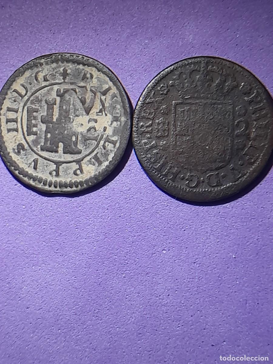 Monedas de Espa&ntilde;a: 4 y 2 maravedies - Foto 2