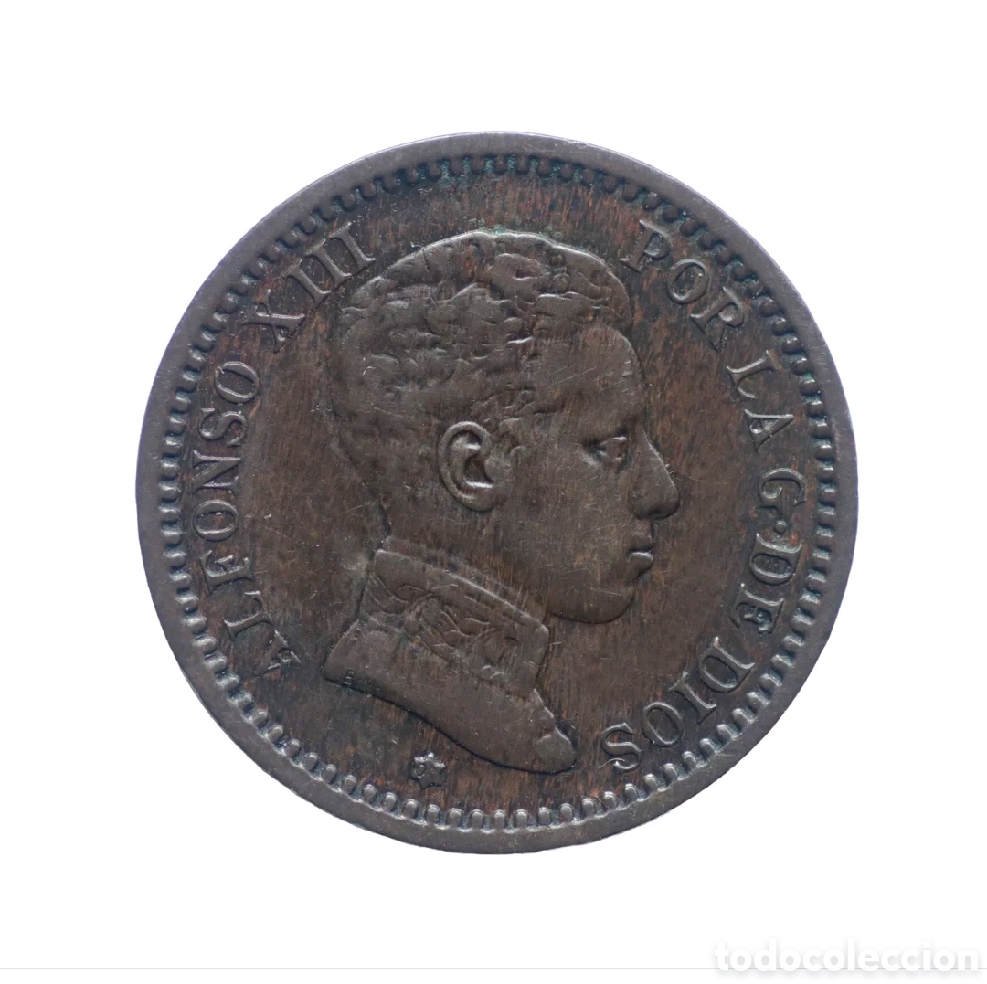 Monedas de Espa&ntilde;a: 2 C&Eacute;NTIMOS 1904 ALFONSO XIII. SIN CIRCULAR - Foto 2