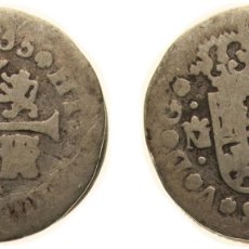 Monedas de España: SPAIN KINGDOM 1735 M JF ½ REAL - FELIPE V (2ND TYPE) SILVER (.833) MADRID MINT (1149302) 1.2G VF KM