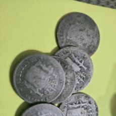 Monedas de España: LOTE 6 MONEDAS PLATA 1 PESETA DIFERENTES AÑOS