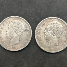 Monedas de España: 2 MONEDAS PLATA 5 PESETAS 1871 *74