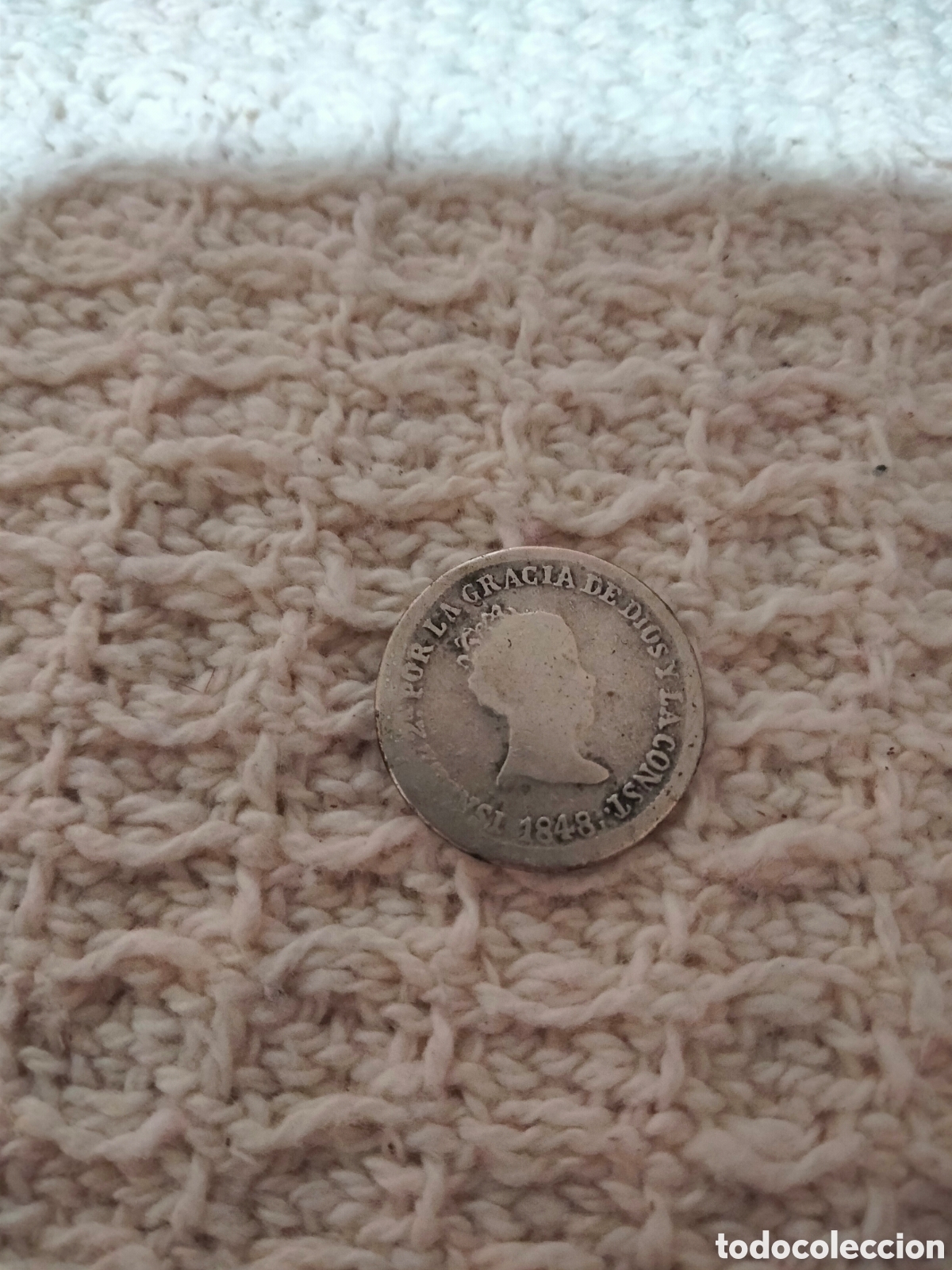 Monedas de Espa&ntilde;a: Moneda 2 Reales 1848 Isabel II - Foto 1