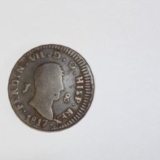 Monedas de España: 8 MARAVEDIS DE 1817 DE JUBIA XC 1550 FERNANDO VII EN MBC, SIN COLETA