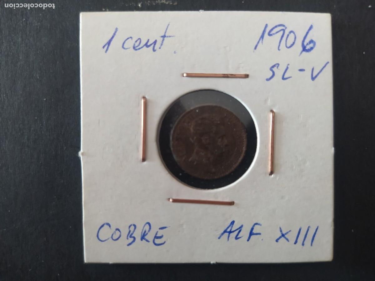 Monedas de Espa&ntilde;a: 1 CENTIMO 1906. ALFONSO XIII - Foto 1