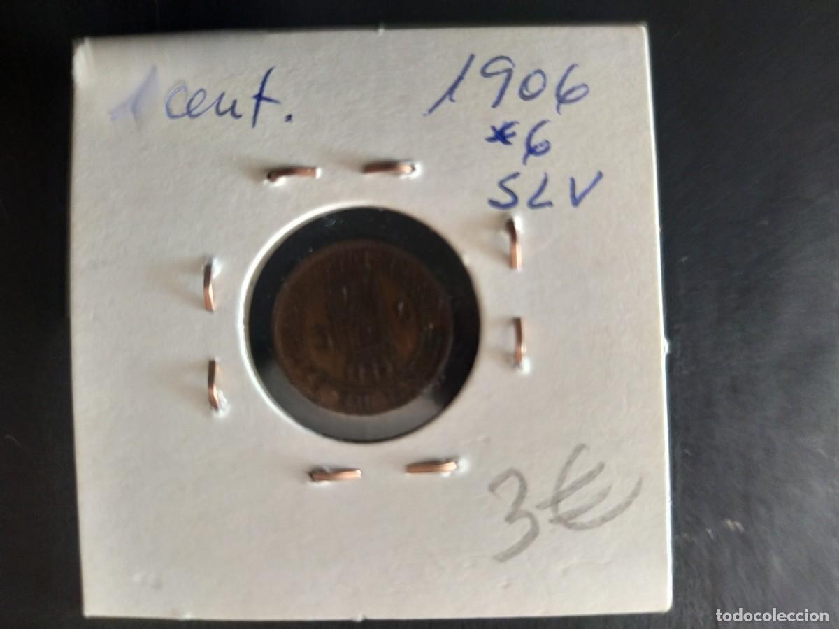 Monedas de Espa&ntilde;a: 1 CENTIMO 1906. ALFONSO XIII - Foto 2
