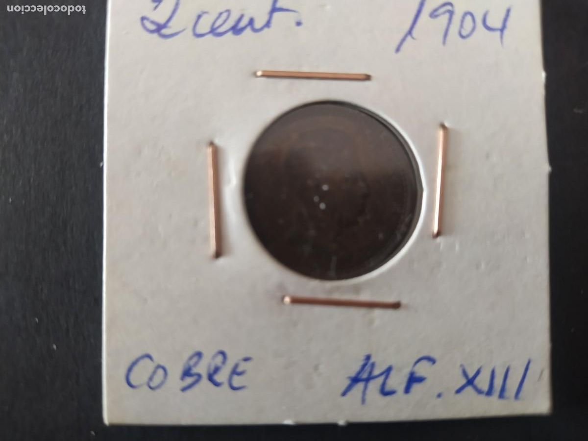 Monedas de Espa&ntilde;a: 2 CENTIMOS 1904. ALFONSO XIII - Foto 1