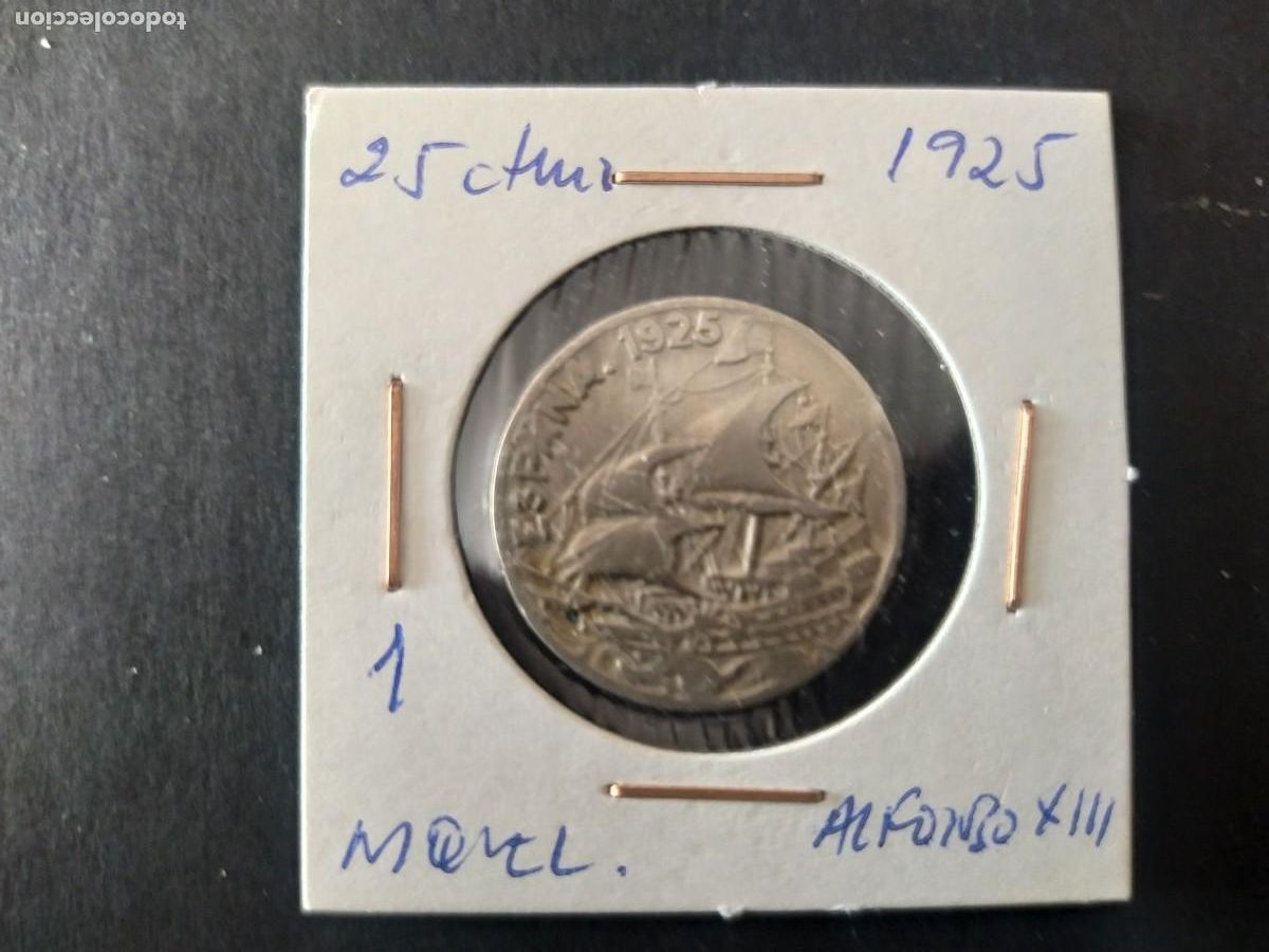 Monedas de Espa&ntilde;a: 25 CENTIMOS 1925 - Foto 1