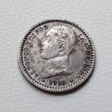 Monedas de España: ALFONSO XIII 50 CÉNTIMOS PLATA 1910 *1-0 PCV MBC-