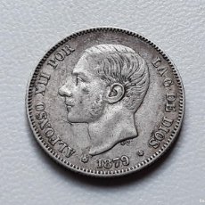 Monedas de España: ALFONSO XII 2 PESETAS PLATA 1879 *(18-79) EMM MBC