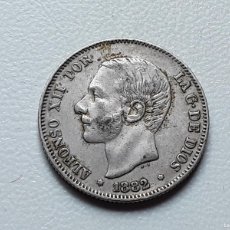 Monedas de España: ALFONSO XII 2 PESETAS PLATA 1882 *(1X-XX) MSM MBC