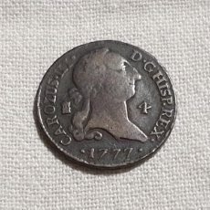 Monete da Spagna: MONEDA 4 MARAVEDIS 1777 - CARLOS III - SEGOVIA