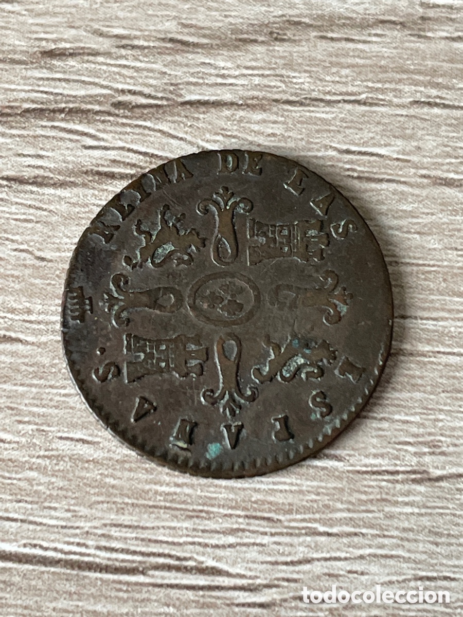 Monedas de Espa&ntilde;a: 2 maravedies de 1844 segovia - Foto 1