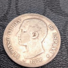Monedas de España: VENDO MONEDA PLATA DE 5 PESETAS ALFONSO XII REY 1876