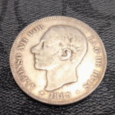 Monedas de España: VENDO MONEDA PLATA DE 5 PESETAS ALFONSO XII REY 1885