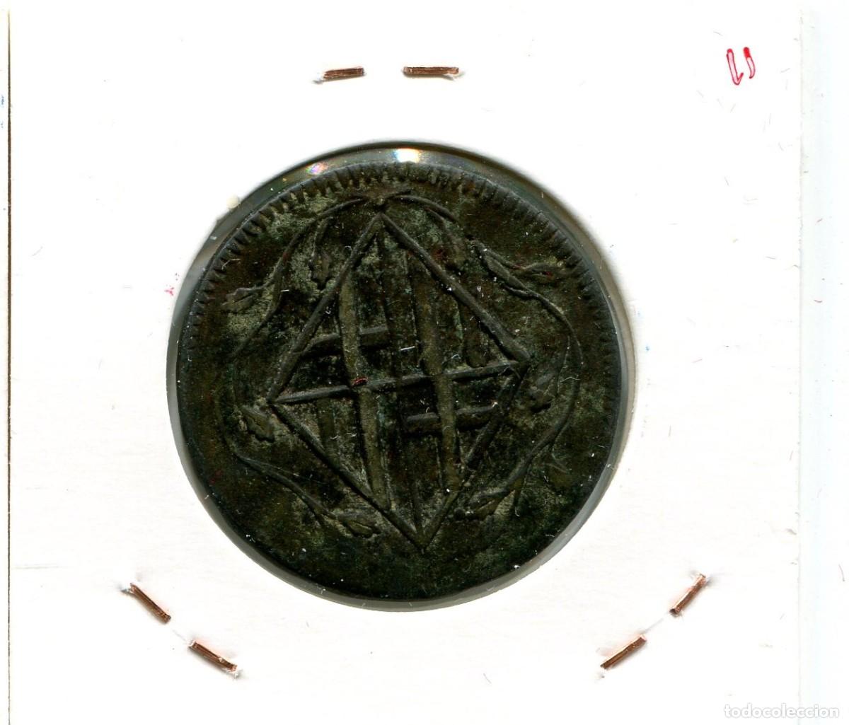 Monedas de Espa&ntilde;a: 4 QUARTOS JOSE NAPOLEON A&Ntilde;O 1810 BARCELONA ( MES3111 ) - Foto 2