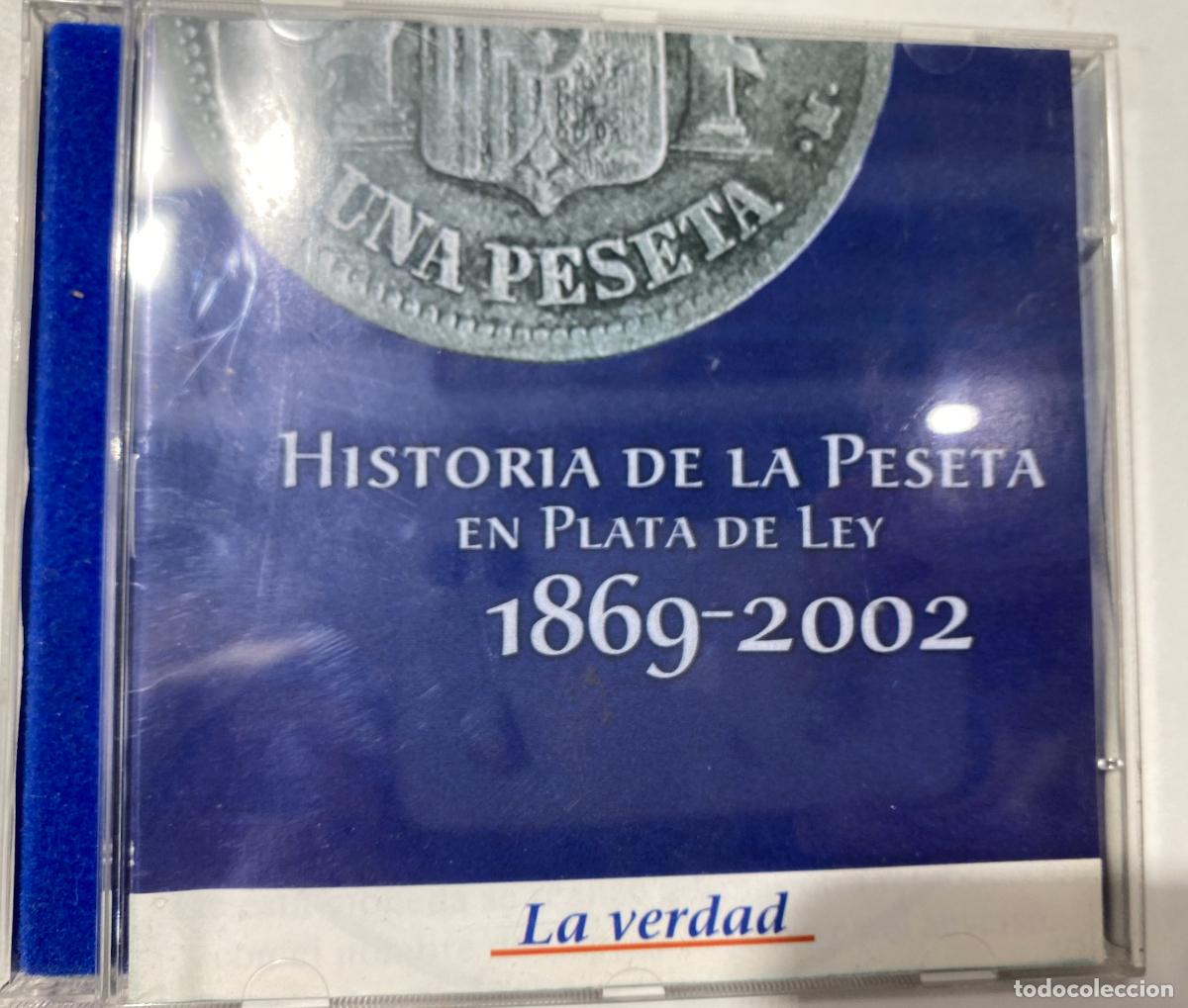 Monedas de Espa&ntilde;a: COLECCION DE MONEDAS PLATA DE LEY &rdquo;LA HISTORIA DE LA PESETA 1969-2002&rdquo; CON ESTUCHE