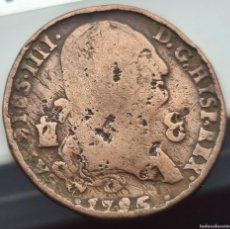 Monedas de España: CARLOS IV SEGOVIA 8 MARAVEDIS 1795. CANTO GOLPEADO