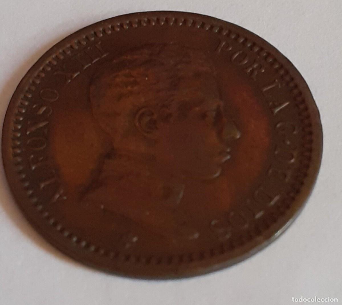 Monedas de Espa&ntilde;a: ESPA&Ntilde;A ALFONSO XIII 2 CENTIMOS 1905 - Foto 1