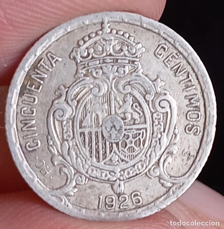 Monedas de Espa&ntilde;a: Alfonso XIII 50 c&eacute;ntimos 1926 MBC+ - Foto 2