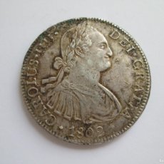 Monedas de España: CARLOS IV * 8 REALES 1802 MEXICO FT * PLATA