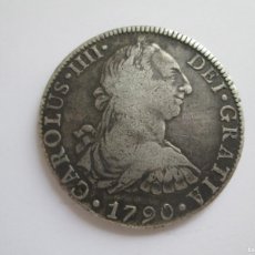 Monedas de España: CARLOS IV * 8 REALES 1790 MEXICO FM * BUSTO CARLOS III * PLATA