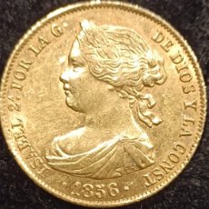 Monedas de España: ***MUY RARA***MONEDA ISABEL II ORO 22K - 100 REALES 1856
