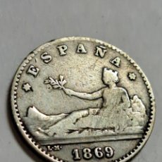 Monedas de España: 50 CÉNTIMOS DE PLATA GOBIERNO PROVISIONAL AÑO 1869 ESTRELLA VISIBLE