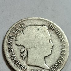 Monedas de España: 20 CENTAVOS DE PESO ISABEL II AÑO 1868 FILIPINAS