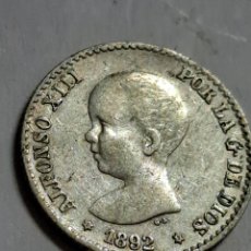 Monedas de España: 50 CÉNTIMOS DE PLATA REINADO DE ALFONSO XIII AÑO 1892 ESTRELLAS PERFECTAS