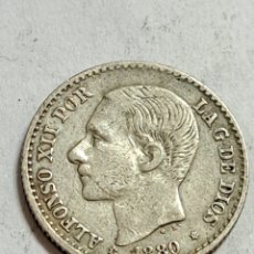 Monedas de España: 50 CÉNTIMOS DE PLATA REINADO DE ALFONSO XII AÑO 1880 ESTRELLAS PERFECTAS