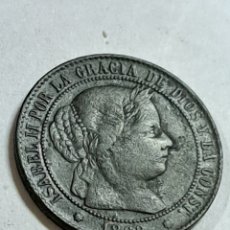 Monedas de España: MEDIO CÉNTIMO DE ESCUDO ISABEL II AÑO 1868