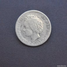 Monedas de España: MONEDA DE 1 PESETA DE ALFONSO XIII DEL AÑO 1893*----PG L.ESTRELLAS NO VISIBLES.PLATA1