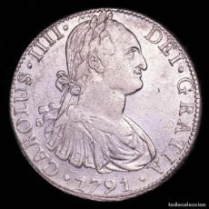 Monedas de España: ESPAÑA - CARLOS IV (1788-1808) 8 REALES 1791. MEXICO, F·M