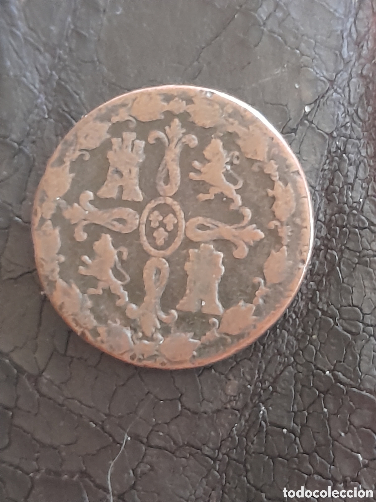 Monedas de Espa&ntilde;a: Moneda de 8 maravedies de 1824 de Espa&ntilde;a - Foto 2