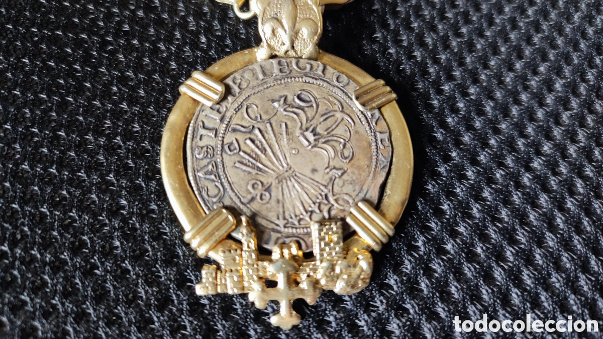 Monedas de Espa&ntilde;a: 4 reales reyes cat&oacute;licos con engarce - Foto 3