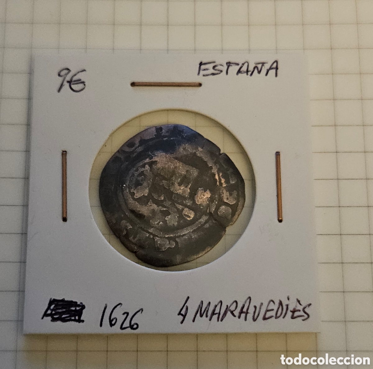 Monedas de Espa&ntilde;a: MONEDA DE ESPA&Ntilde;A 1626 &rdquo;4 MARAVEDIS&rdquo; - Foto 1