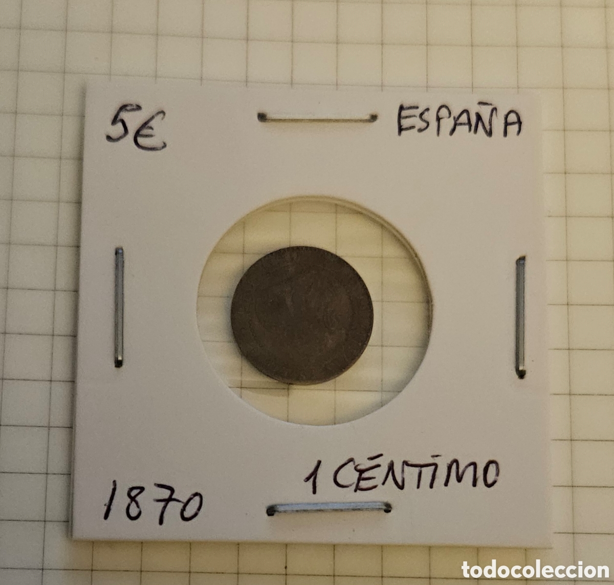 Monedas de Espa&ntilde;a: MONEDA DE ESPA&Ntilde;A 1870 &rdquo;1 C&Eacute;NTIMO&rdquo; - Foto 1