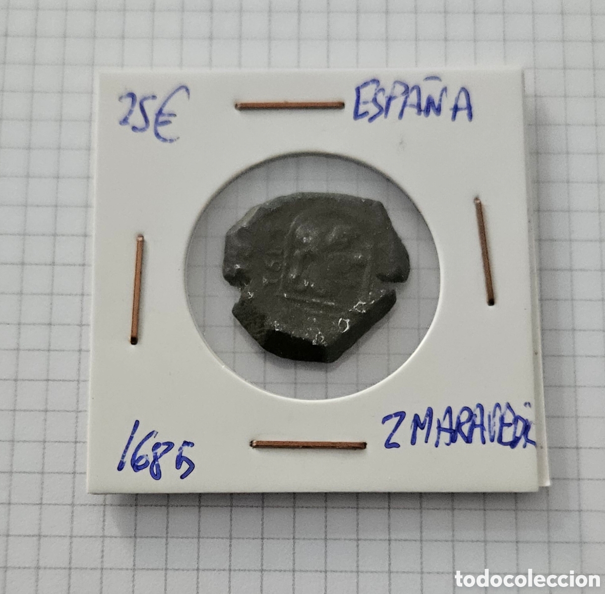 Monedas de Espa&ntilde;a: MONEDA DE ESPA&Ntilde;A 1685 &rdquo;2 MARAVEDIS&rdquo; - Foto 1