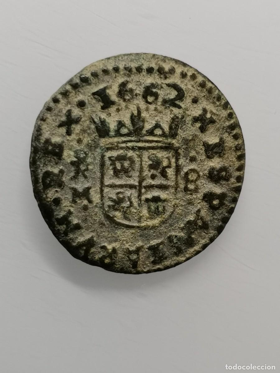 Monedas de Espa&ntilde;a: Felipe IV 8 Maraved&iacute;s 1662 TRUJILLO - Foto 2