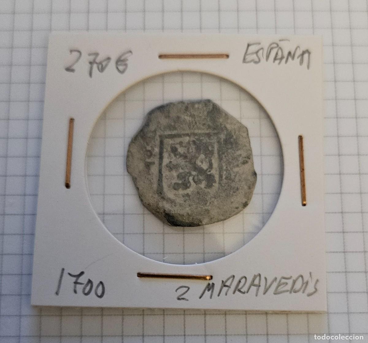 Monedas de Espa&ntilde;a: MONEDA DE ESPA&Ntilde;A 1700 &rdquo;2 MARAVEDIS&rdquo; - Foto 1